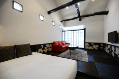 【3Fコーナーダブル】温泉露天風呂付客室　海に沈む夕日を一望