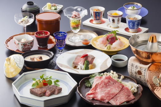プレミアムしまね和牛づくし会席プラン〜【露天(展望)風呂付客室】