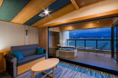 新客室MINAMO露天ロ付ツインベッド洋室　客室一例