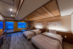 ≪３Ｆ≫デザインフロア「MINAMO」露天風呂付ツインベッド洋室