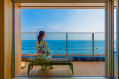 温泉掛流し露天風呂付絶景和モダン『海生』 温泉掛流し露天風呂付絶景和モダン『海生』