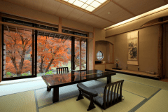 炭だわら：１２畳＋８畳（ダブルベッド2台：280ｃｍ）　朝夕食ともにお部屋食