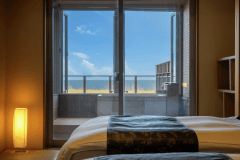 【太平洋ビュー◇温泉檜風呂付和洋室】見晴らし抜群のテラスと露天風呂を備えた和洋室