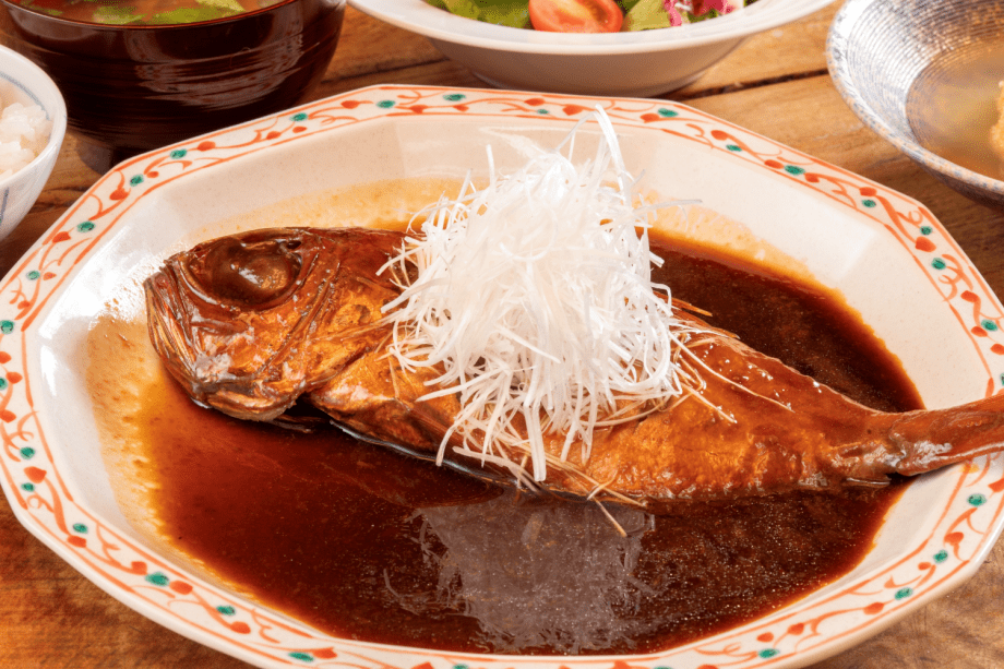 【夕食】金目鯛の丸煮