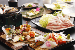 【基本会席】＜鳥取和牛orアワビ＞の選べるメインが人気！