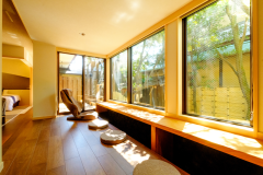 【온천 실내 욕조＋사우나】중정 쪽 트윈／비젠8