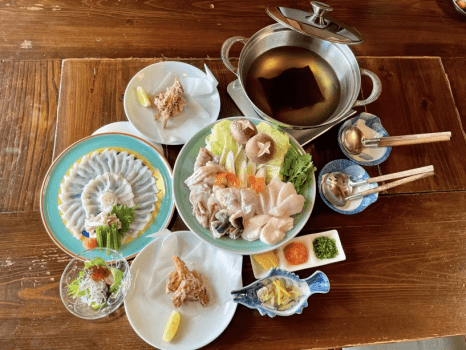 【４月厳選】大原漁港直送『とらふぐ』鍋コース　(夕・朝付)