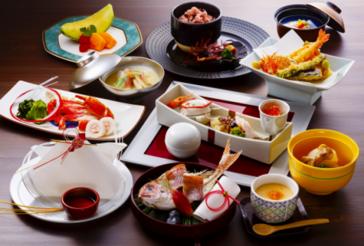 夕食はお祝い膳をご用意。（イメージ）　ご家族みんなでのお祝いには、ぜひ『別邸 海と森』をご利用ください！