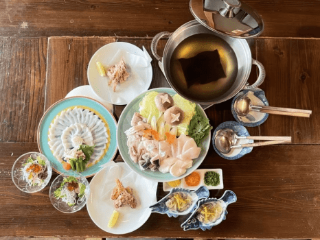 【千葉県産 天然とらふぐ】 競り仕入れ直送 ふぐ会席コース