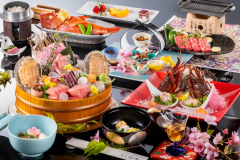 直割【海鮮PREMIUMコース】銚子名物つりきんめ・房総伊勢海老・千葉県産鮑・千葉県産和牛/高級食材のご夕食