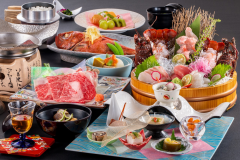 【 直割 】月美『厳選素材の贅沢コース』房総伊勢えび・銚子産つりきんめ・和牛