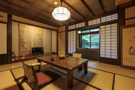 A Suite room with Irori