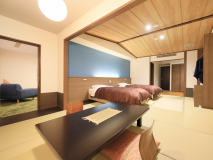 ■コネクティング・禁煙■和モダンツイン+ツイン[バス・トイレ]