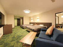 ■コネクティング・禁煙■和モダンツイン+ツイン[バス・トイレ]