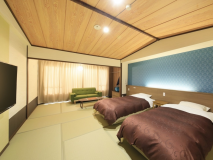 ■和モダン・禁煙■ツインルーム[バスまたはシャワーブース付・トイレ付]