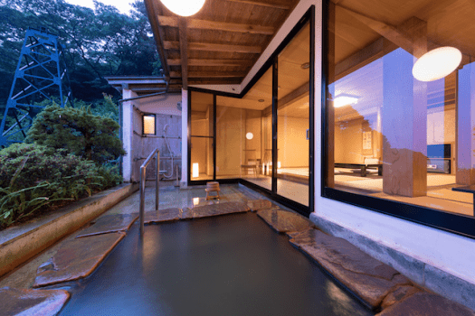 105号室客室露天風呂