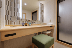 2022年4月オープン！新客室『ジャパニーズツイン 松韻』パウダールーム一例