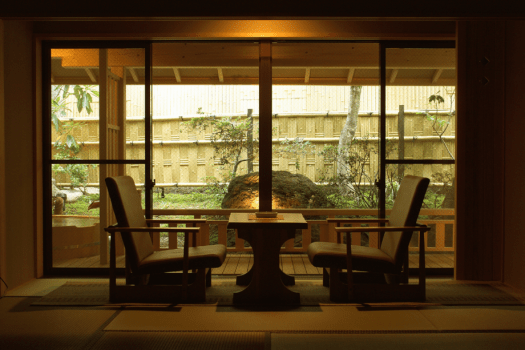 ◆露天風呂付客室
庭園を眺めながらのんびりと