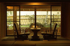 ◆露天風呂付客室
庭園を眺めながらのんびりと