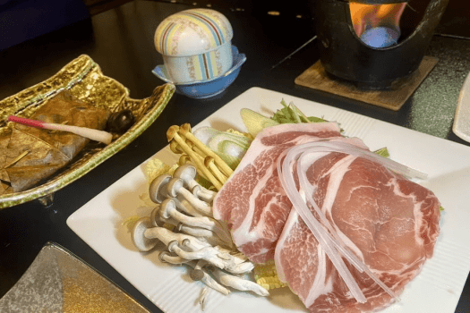 上州麦豚のしゃぶしゃぶ付き地産会席☆ファミリーにもおススメ