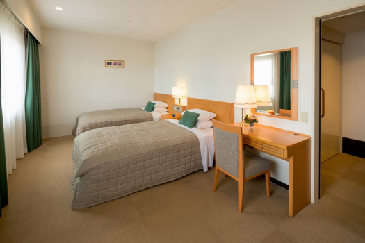 【バリアフリーツイン】車椅子でも過ごしやすい広さと高さの設計です。