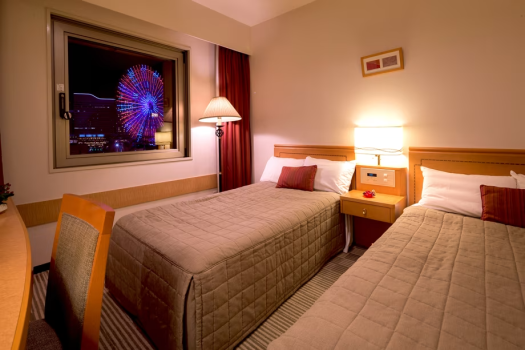 【コンパクトツイン】気軽なふたり旅♪運がよければ観覧車側のお部屋に