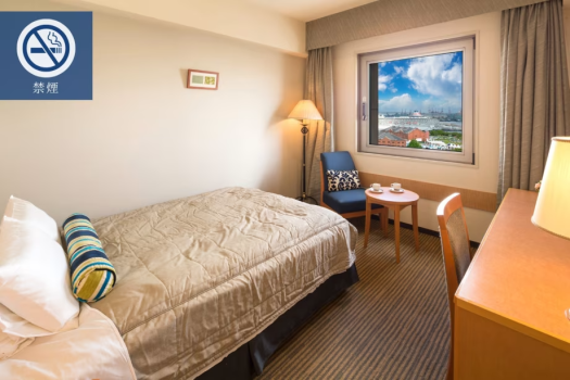 【ダブル：禁煙】（眺望指定なし）ダブルベッド×1台