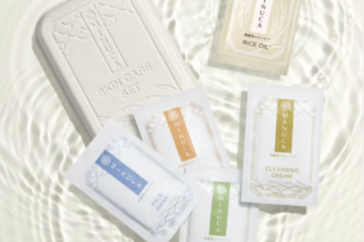 清酒の蔵元でしか入手できない米由来成分を配合した「MINUCA」のスキンケアアメニティ