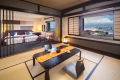 【ベイブリッジスイート】和の癒しとベッドの快適性。ご家族にもおすすめのお部屋です。