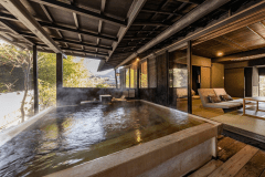 【1階2間 檜風呂】温泉露天付スイートツインルーム