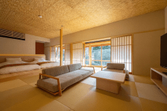 【1階2間】サウナ温泉露天付スイートツインルーム