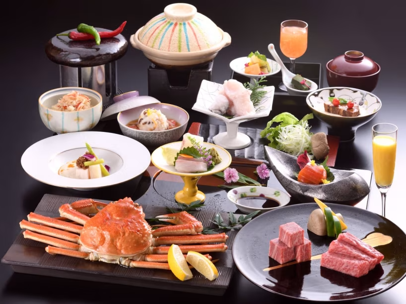겨울 맛의 왕: 게·복어·프리미엄 오미 와규 연회