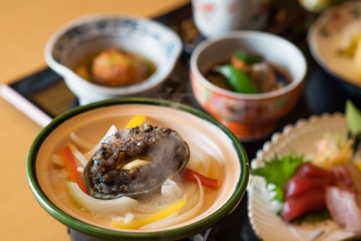 【料理】鮑踊り焼き付料理一例