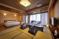 [Touzankaku] 12-Tatami Japanese Room + Queen Bed Japanese-Western Room: “Mino”
