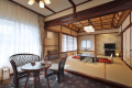 [Shihoukaku] Maisonette Room Crafted with Zelkova Wood (10-Tatami Japanese Room + Dining Room): “Tsugaru”