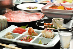 【夕食：個室食】 宮城の美味を使ったご夕食。個室会食会場にてご用意いたします。