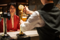 【ダイニングーMiyaginoー】ご夕食はハーフビュッフェ形式。ドリンク類も各種充実。