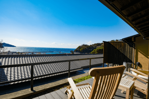 【菫-平屋建】源泉掛け流し露天風呂付　絶景を望む古民家風離れ