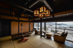 【橙-平屋建】源泉掛け流し露天風呂付　絶景を望む古民家風離れ