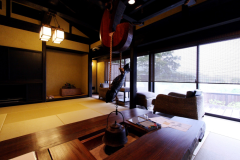 【筍-平屋建】源泉掛け流し露天風呂付　絶景を望む古民家風離れ