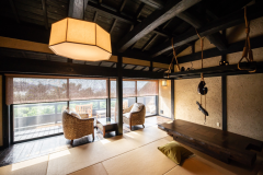 【鶉-平屋建】源泉掛け流し露天風呂付　絶景を望む古民家風離れ