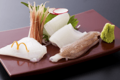 別注でもご注文頂ける「白烏賊のお造り」