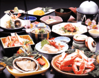 あわび・焼き蟹会席