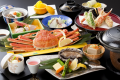 あわび＋茹で蟹1枚付き会席