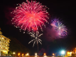 夏限定で毎日花火が上がります（詳しい日にちは三朝温泉観光協会HPでご確認ください）