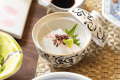 朝食の一品　鯛の昆布締め