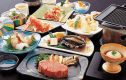 あわび踊り焼き+鳥取牛ロースステーキ会席