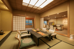 ◆大観荘最上階の特別室「きくすい」◆上質な空間で、心行くまで休息をお愉しみください