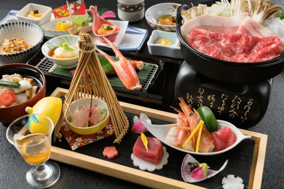 冬のことほぎ膳より。冬の美味をじっくりいただく美味少量会席。