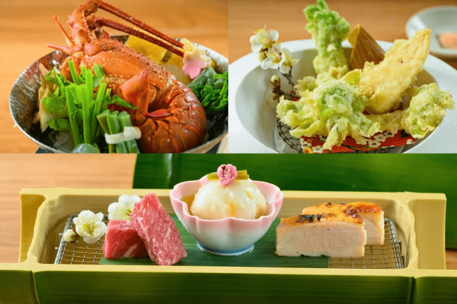 春の三大美味を味わう創作和会席。個室でゆったりと春の美食をご堪能ください。